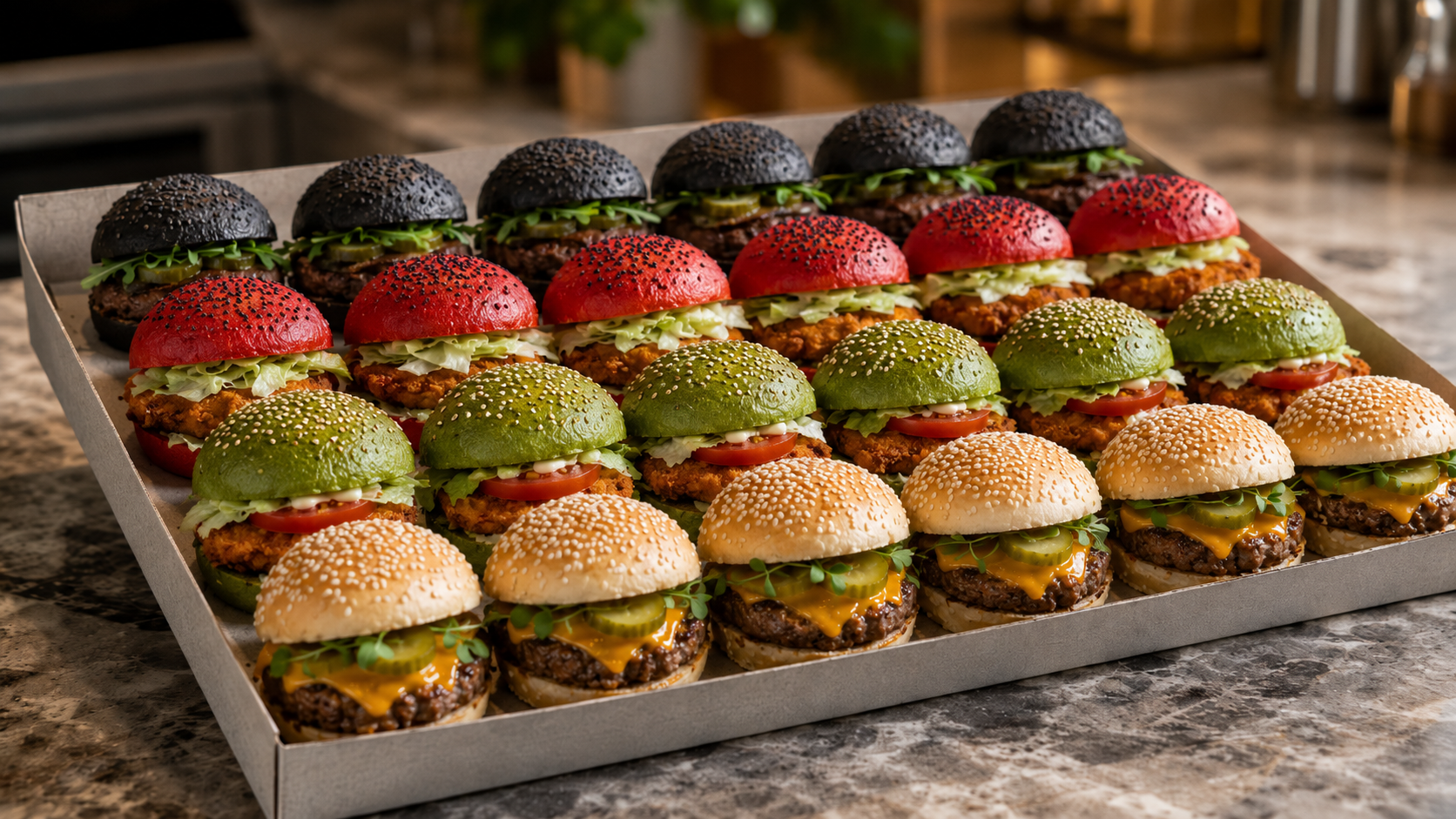 Burger Fiesta Box – Party Box Catering Domino Nowy Sącz
