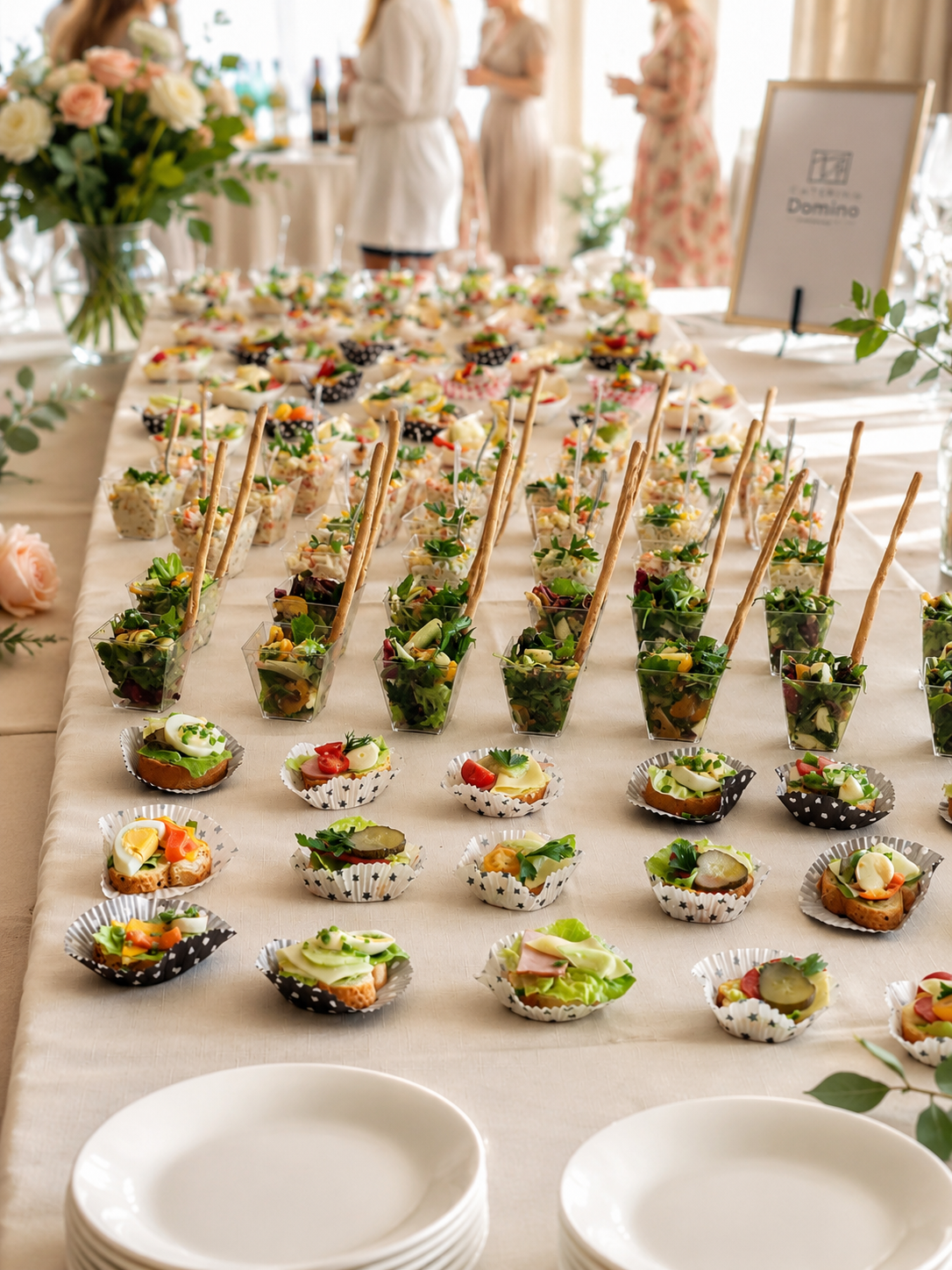 Elegancki bufet finger food Catering Domino Nowy Sącz
