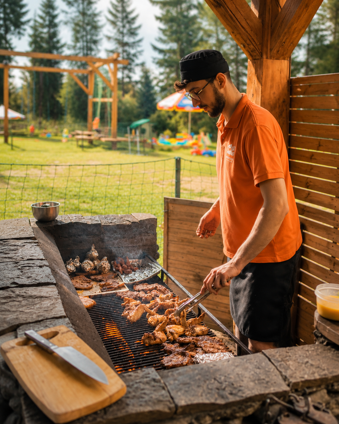 Grill plenerowy i live cooking Catering Domino