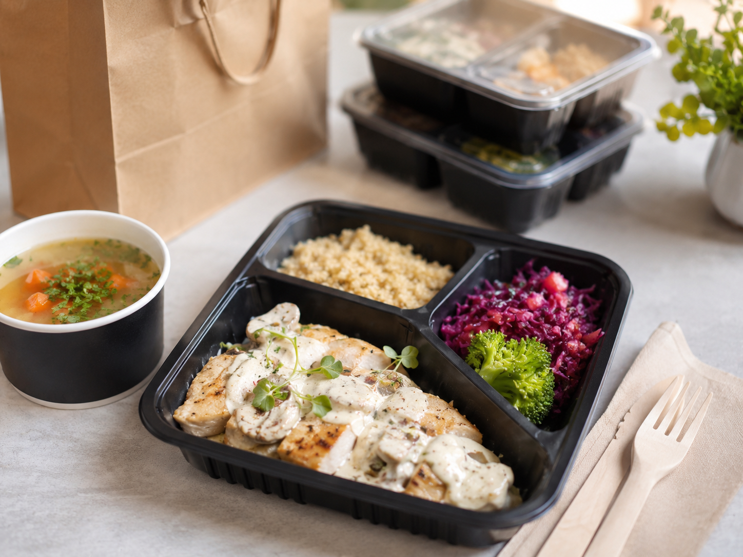 Codzienny obiad dla firm i klientów indywidualnych Catering Domino Nowy Sącz