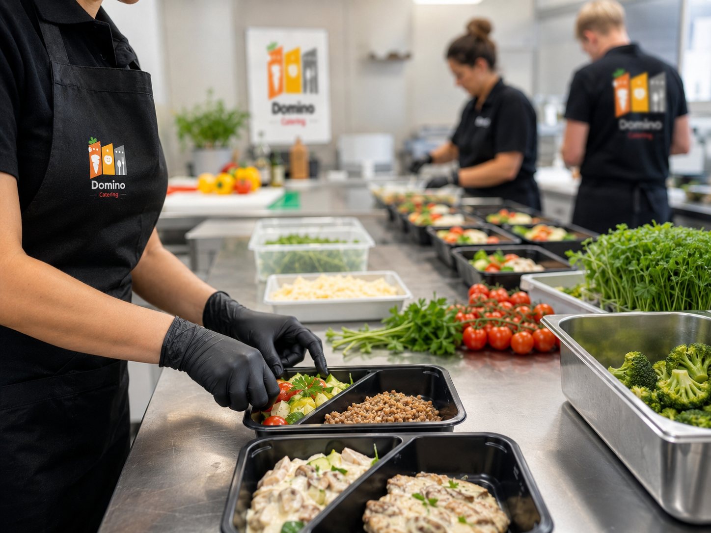Żywienie zbiorowe i przygotowanie posiłków w kuchni Catering Domino